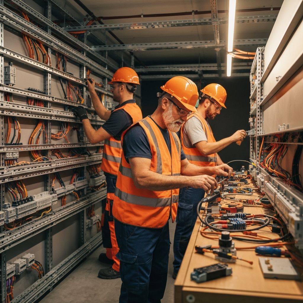 Merter Elektrik ekibi